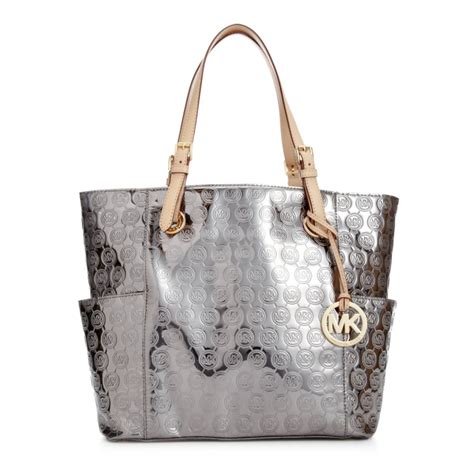 michael kors tasche silber gold|Michael Kors designer silver handbags.